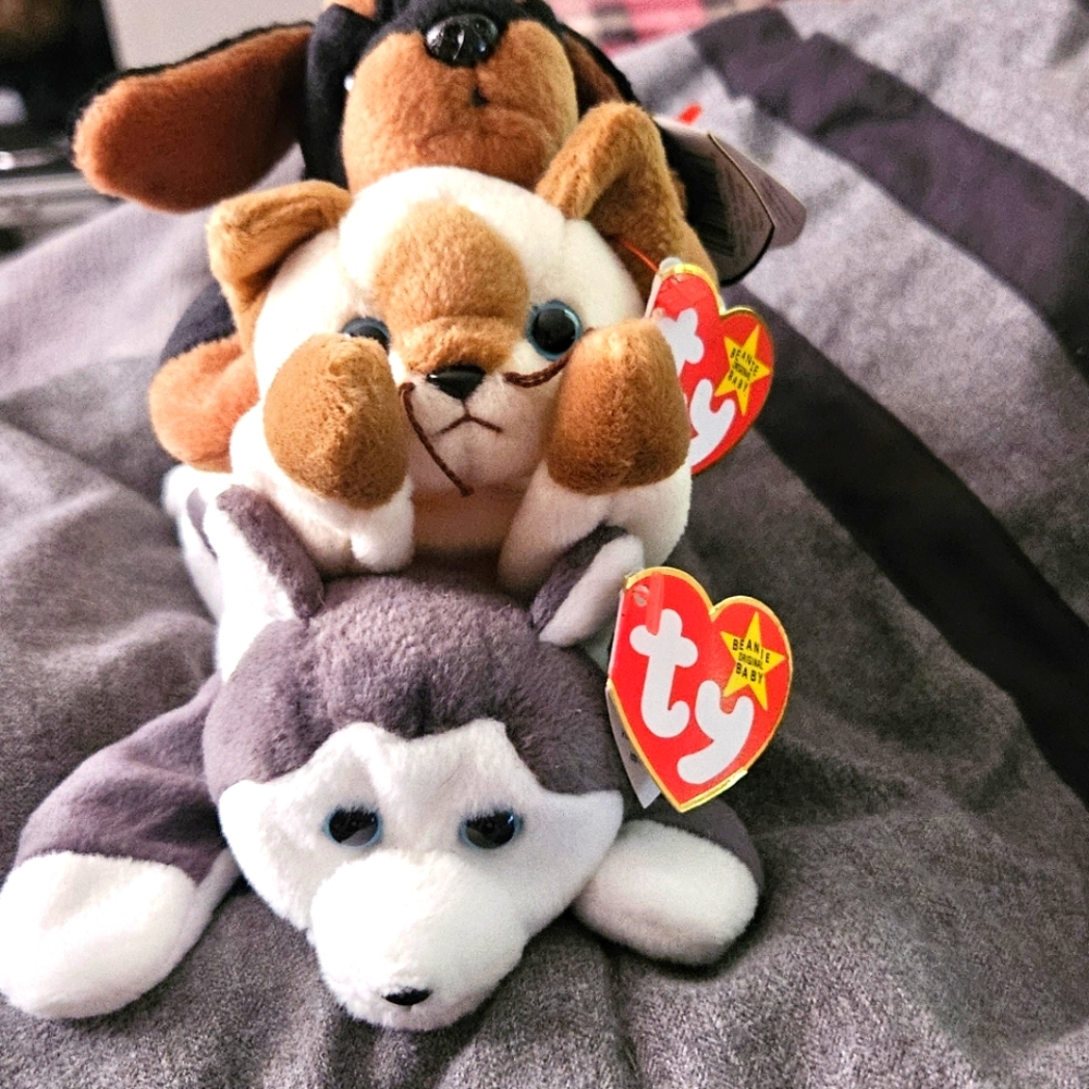 Ty Beanie Babies Original 1996 Lot3 4th Gen.